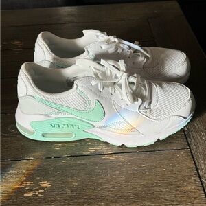 Nike Air Max White and Mint Green Women's Shoes